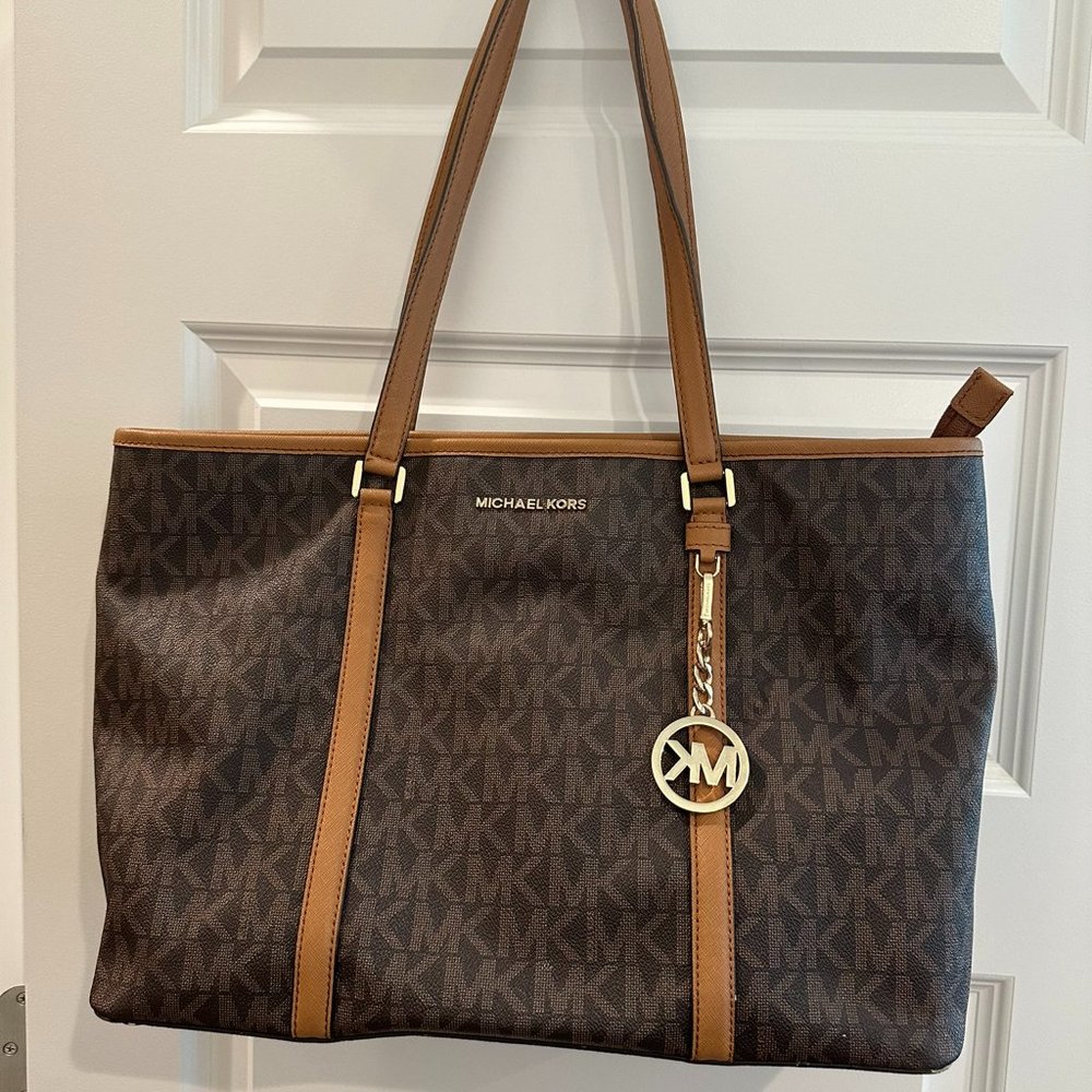 Michael Kors Patterned Large Tote Bag